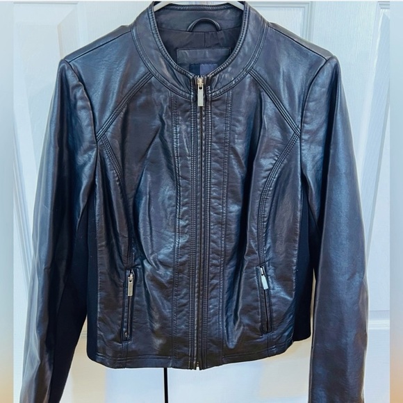 The Limited Jackets & Blazers - The Limited Black Faux Leather Jacket